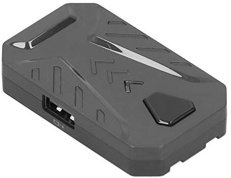 Tastatur- und Mausadapter, Gaming Converter Kompatibel mit/Switch/One / PS3 / iOS/Android-Betriebssystemen, USB Gaming Mouse Keyboard Converter(Schwarz)