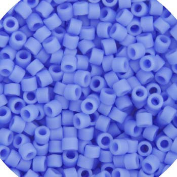 Miyuki Delica 11/0 DB0760 Phiole mit japanischen Glasperlen, 5,2 g, heller Saphir