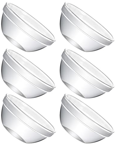 HEMOTON 12pcs Mini Glass Prep Dessert Bowls Glass Ramekins Bowls Dip Bowls Clear Sauce Cup Candy Dishes for Ketchup Butter Size L