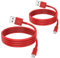 2 Pack iPhone Charger Cable 2m, MFi Certified Lightning to USB Cable Cord 2 metres Fast Charging Apple Phone Long Cables for iPhone13/12/12 mini/ 11/11Pro/Max/X/XS/XR/XS Max/8/7/6/iPad