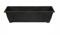 Optimal Products Plastic Window Planter Plant Pot Outdoor Garden Herb Flower Growbag Tray Broad Base Box Water Barrel (60 cm Black)