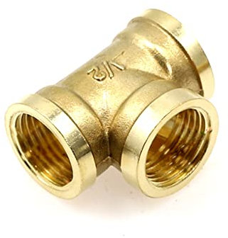 1PCS Pneumatique Plumbing en Laiton Pipe de Tuyau de Cuirs BSP Adaptateur de raccords de cuivre,1/4,FFF