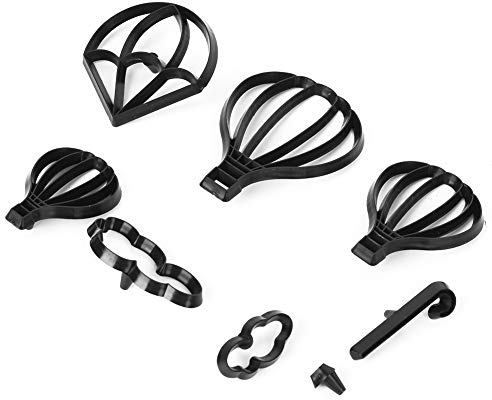 16PCS Muffa Della Muffa Della Torta Della Muffa Della Mongolfiera Forma Di Plastica Del Commestibile Della Muffa Della Torta Del Fondente Che Decora La Casa Cucina Strumento di Cottura