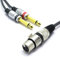 VITALCO XLR Femmina a 2x Jack 6.3mm Mono Cavo per Microfono 3m Doppio Jack 6.3 TS Audio a 3 Pin Connettore Adattatore