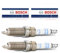 2x Original BOSCH 242129510 Zündkerze Kompatibel mit C2 JM 2006-2008 Logan LS 2006-2008 206 2A/C 2E/K 2003-2006 307 3A/C 3E 3H 2003-2008 Clio II III IV 1.2L 2001-Heute