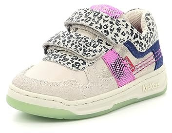 Kalido, Sneakers Basses Fille, Multicolor Leopard, 32