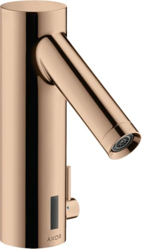 hansgrohe Elektronik Waschtischmischer mit Temperaturregulierung Batteriebetrieb, Farbe: Polished Red Gold