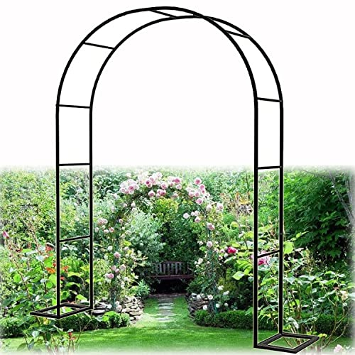 Gartenbogen Metall Torbogen Rosenbogen Rankierhilfe Für Kletterpflanzen, Hochzeitsbogen Dekoration Im Freien, Breite 120CM 140CM 160CM 180CM 200CM 240CM 280CM 300CM 350CM Eingangsbogen ( Color : Schwa