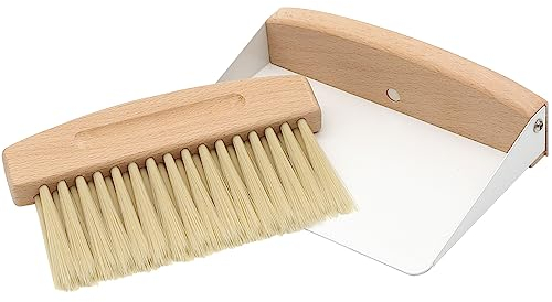 YDHfdc Pelle à Poussière et Brosse à Main Miettes Balai Brosses à Bois Petite Pelle et Balayette de Table pour Le Bureau, la Cuisine et la Table à Manger