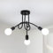 Toolight Industrielle Deckenleuchte E27, 3-Flammige Deckenlampe Metall Schwarz, Kreative Kronleuchter für Schlafzimmer Wohnzimmer Esszimmer Flur Küche, Ø40cm (ohne Glühbirne)