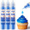 Black Food Colouring - 30ml×3 Bottles Concentrated Food Colouring Liquid for Baking, Cake Decorating, Candy, Macaron, Icing and Cooking (Blue, 3 Bottles x 30ml)