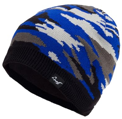 OTTERSHELL wasserdichte Unisex-Beanie – Warm & Weich für Outdoor-Aktivitäten(Tarnblau - Blau)