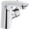 'aquaSu® Waschbeckenarmatur Modu, Wasserhahn Badezimmer, Hebel seitlich, mit Excentergarnitur, Keramikkartusche, Standard-Montage, Messingkern, verchromt, 797481