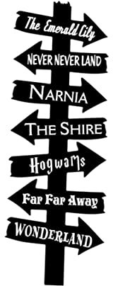 UKCOCO Autocollant Mural Décoratif Route Indicateur Vinyle Noir Stickers Muraux Amovibles Pour Salon Et Bureau