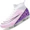 Donbest Scarpe da Calcio Uomo Tacchetti Professionale Scarpe da Calcetto Calzature da Calcio Ragazzo Scarpe da Allenamento,Pink,EU34