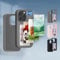Ink Screen Coque de Protection pour Smartphone AI 4 Couleurs avec écran d'encre, Coque personnalisée pour iPhone 15 de 6,1 Pouces, Coque de Protection Personnalisable, NFC (Gris- für iPhone 15)