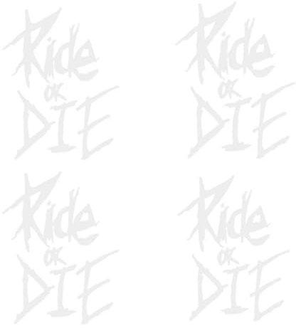 Ride Or Die Aufkleber,4 StückReflektierend Motorrad Aufkleber,Wasserfest Und Extrem Klebrig Aufkleber, Auto Aufkleber FüR Autos, MotorräDer Und FahrräDer,8x6.1cm