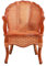 yixinzi-2024 Rattan-Akzentstuhl Entspannender Rattanstuhl for den Balkon und den Innenbereich, Terrassenstühle mit Rückenlehne und Armlehnen, Esszimmerstuhl aus natürlichem Rattan Sessel