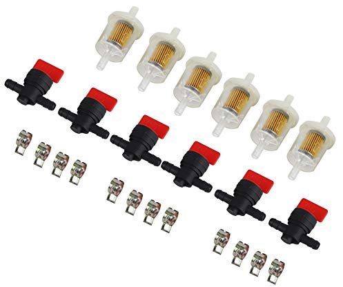 Vergaser Filter Cutoff Absperrventil Kit Garten Freischneider Rasenmäher Zubehör