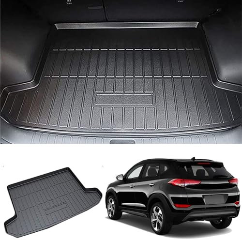 LIULAOGEN A Medida Maletero Alfombrilla de Goma para Hyundai Tucson 2015-2020,Alfombra Maletero, Bandeja Maletero,Antideslizante Maletero de Coche Accesorios