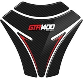 VQLDPX Aufkleber Für Seitlichen Tankschutz Für Motorrad Für Kawasaki GTR 1400 GTR1400 2010-2021, Dekorativer Aufkleber Zum Schutz des Benzintanks Seitenaufkleber für den Tank(Rot 1)
