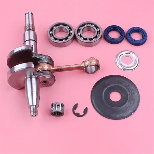 LALAL Albero motore da 10 mm Albero motore for Stihl MS180 018 MS 180 Cuscinetto a manovella Guarnizione olio Cuscinetto ad aghi Rondella Ricambio for motosega