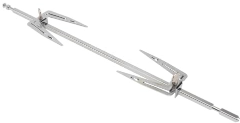 Uonlytech Fourchettes Rotisserie en Acier Inoxydable pour Barbecue et Friteuse à Air, Outil Cuisson Poulet Rôti et Viande, 1 Lot pour Maison et Extérieur