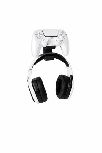 Generisch Controller und Headset Halterung für PS5, schwarz | zum Einhängen an der Konsole