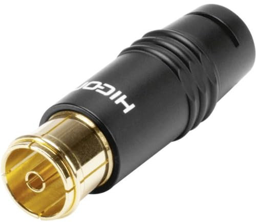 HICON Antennenkabelstecker- Buchse Female High End Löt- Schraubversion IEC | HI-ANCF02