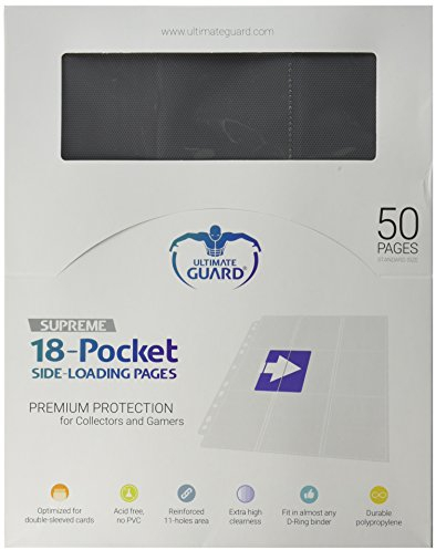 Ultimate Guard 18-Pocket Pages Side-Loading Grau (50) UGD010490