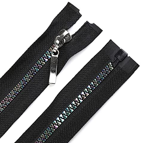 Reißverschluss 5mm 40-80cm Regenbogen-Schiene f. Jacken Softshells Sportbekleidung