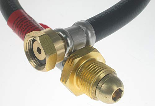 35 Long Gas Bottle Connecting Hose UK POL x W20 Connector for LP LPG Propane 35 Inches