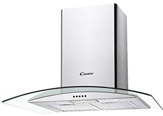 Candy 70cm Curved Glass Chimney Cooker Hood - Stainless Steel