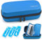 YOUSHARES Insuline Trousse Isotherme Portable avec 3 Poches de Gel, Sac de Refroidissement Pochette Insuline pour Diabétique, EVA Bleu