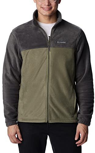Columbia Men's Steens Mountain Full Zip 2.0 Fleece Jacket, Shark/Stone Green, XL Tall