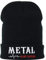 EXPRESS-STICKEREI Lustige Strickmütze - Warme Wintermütze mit Spruch Metal is My Lifeline - Beanie für Damen und Herren - Unisex Wollmütze - Haube mit Spruch