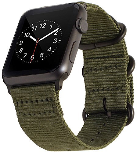 Shieranlee NATO Bracelet Compatible avec Apple Watch 42mm 44mm 45mm 49mm, Bracelet de Remplacement pour iWatch Series 8/Ultra/7/6/5/4/3/2/1 SE