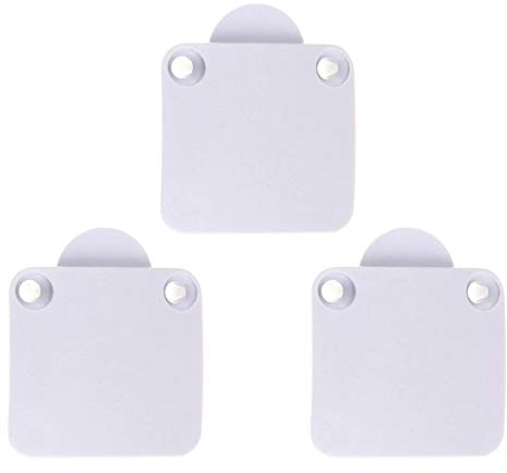 3 interruptores para puerta de armario de 12 a 24 V, color blanco, para puertas de armarios de cocina, puertas, etc.