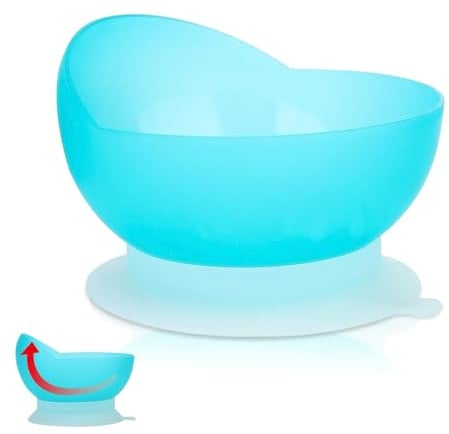 Scooping Suction Bowl, Anti-Spill Tableware Adaptive Utensils for Disabled Apoplectic Hemiplegia Elderly Parkinsons Patients