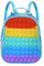 Ainiv Pop Push It Tasche, Toy Tasche Pop Kinder, Package Fidget Crossbody Geldbörse Set, Popit Push Pop Bubble Anti Stress Spielzeug Handtasche, Plopper Bag Kleine Geschenke für Kind(Blau)