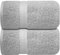 Infinitee Xclusives Premium Bath Sheets Set of 2 Extra Large Bath Towels (90x180cm), 100% Cotton Super Absorbent, Quick-Dry Bath Sheet for Hotel & Spa |Charming Grey|
