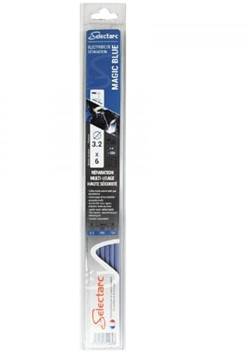 Baguettes soudure tous métaux Magic Blue 3.2mm par 6 - longueur 350mm Selectarc