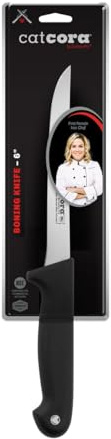 Cat Cora Boning Knife, Professional 6-Inch German Steel Blade for Deboning Poultry, Meat, and Fish, Ergonomic Soft-Grip Handle, NSF-Certified Kitchen Knife