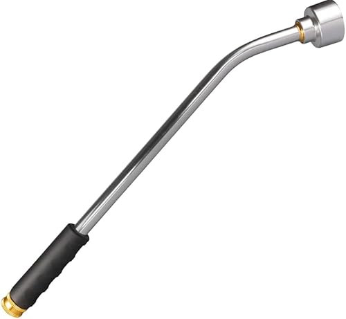 Watering Lance Metal 50cm 75cm 90cm Garden Hose Pipe Head Hanging Basket Watering + Valve (50cm)