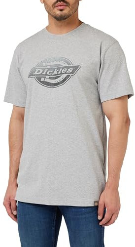 Dickies Men's SS Logo Graphic T-Shirt 2, Heather Grey, L