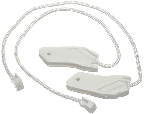Paxanpax PLD1843 Dishwasher Door Hinge Spring Cable Ropes Fits Bosch, Neff, Siemens - Pack of 2
