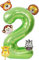 6 Pack luftballon tiere,luftballon 2 geburtstag,ballon 2 geburtstag,luftballon 2 jahre tiere,Geeignet für Jungen- und Mädchen-Geburtstagsparty-Dekoration, Themenparty-Dekoration