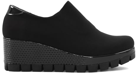 Celal Gültekin Damen Schwarze Freizeit-Wedges (317-401)