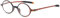 ABETOS Lesebrille Rund Klein Herren Damen Retro Lesebrillen TR90 Flexibel Leicht Vollrandbrille Mini Vintage Computer Sehhilfe Lesehilfe (Schildpatt+2.5)