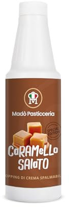 Topping di Crema al Caramello Salato Artigianale - 100% MADE IN ITALY Bottiglia da 200g - Adatto per Dolci, Gelati, Colazioni, Prodotti da Pasticceria